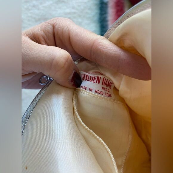 1960s Cream White Handbag - Picture 6 of 6